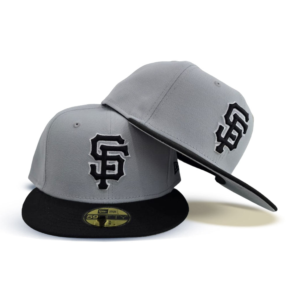 Gray San Francisco Giants Black Visor Gray Bottom New Era 59Fifty