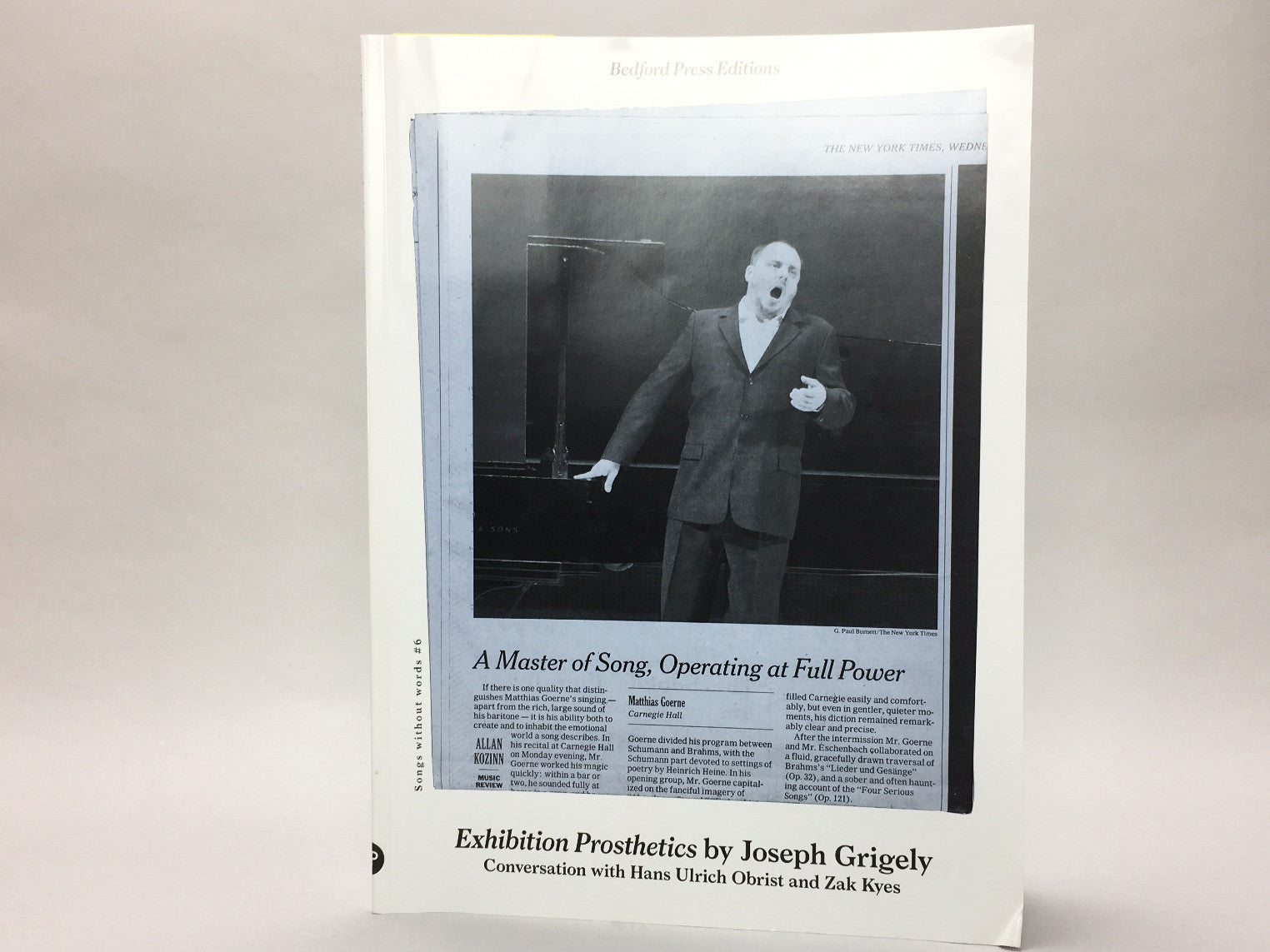 Exhibitions Prosthetics by Joseph Grigely | EXILE Books