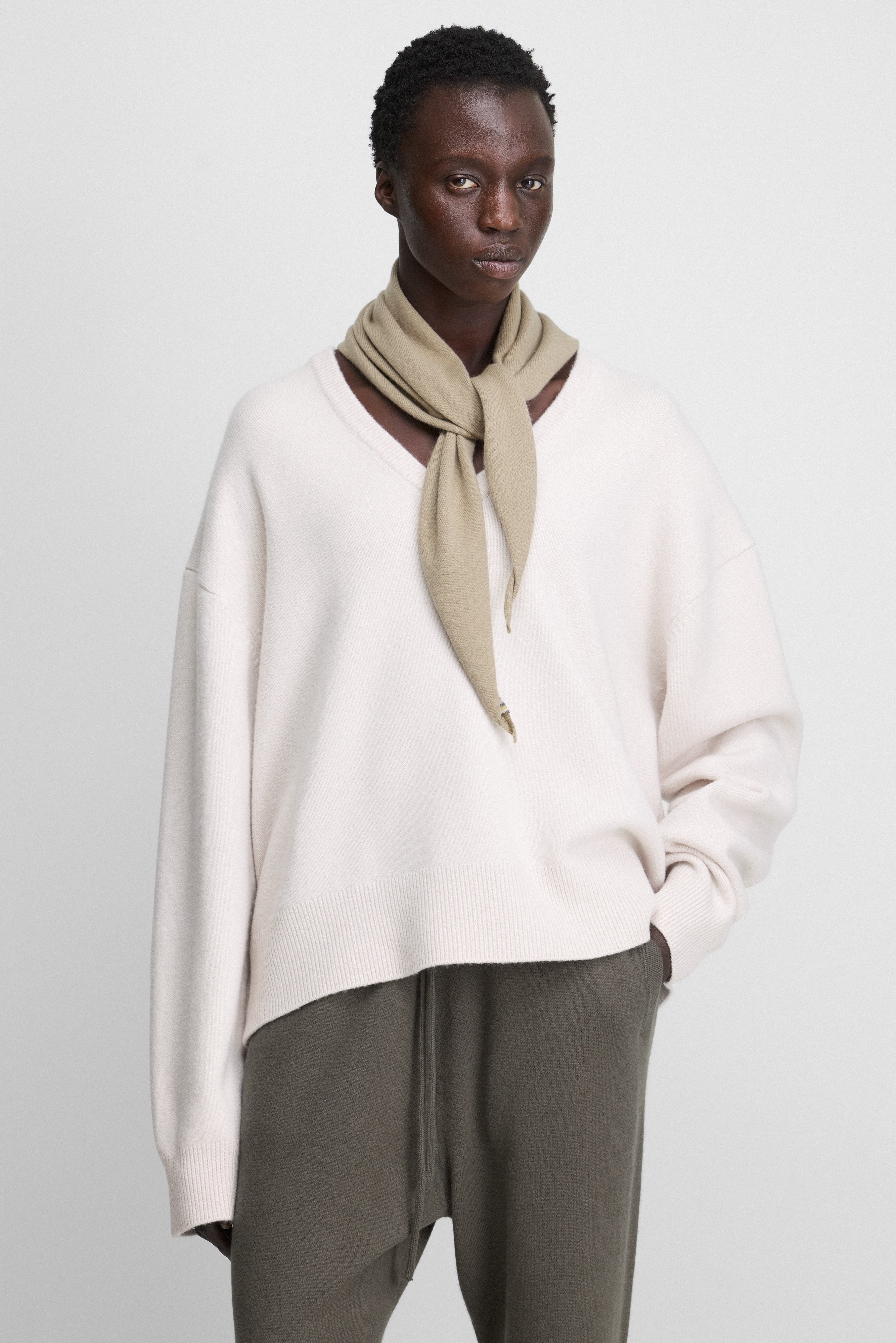 extreme cashmere v-neck sweater relaxed – 457 jack – extreme