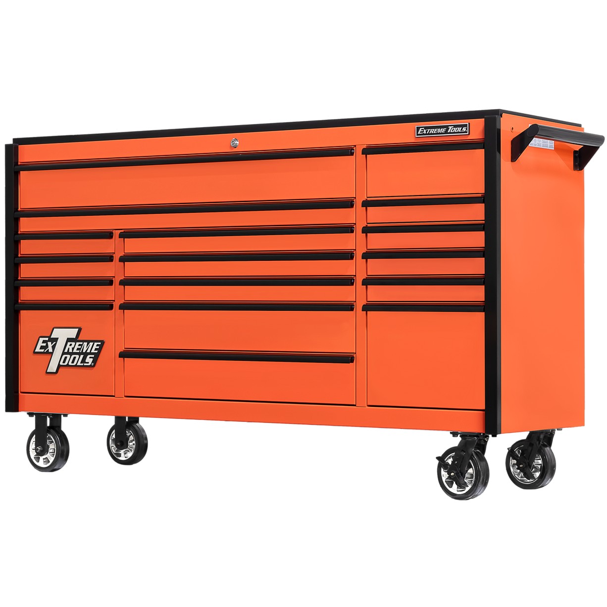 72 Inch 17 Drawer Roller Cabinet, DX Series by Extreme Tools®