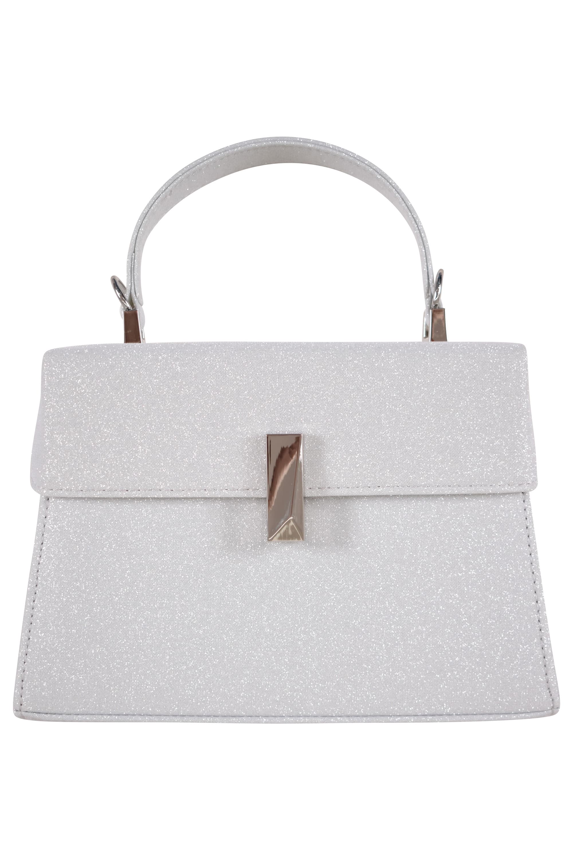 Dorry Doll スクエア型ラメシルバーバッグ をレンタル - 結婚式