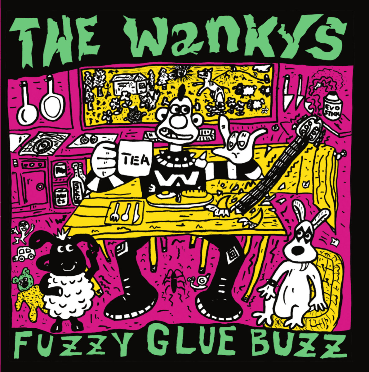 BPD043 - 45 RPM NOISE CHAOS MLP | The Wankys & Fuzzy Glue Buzz