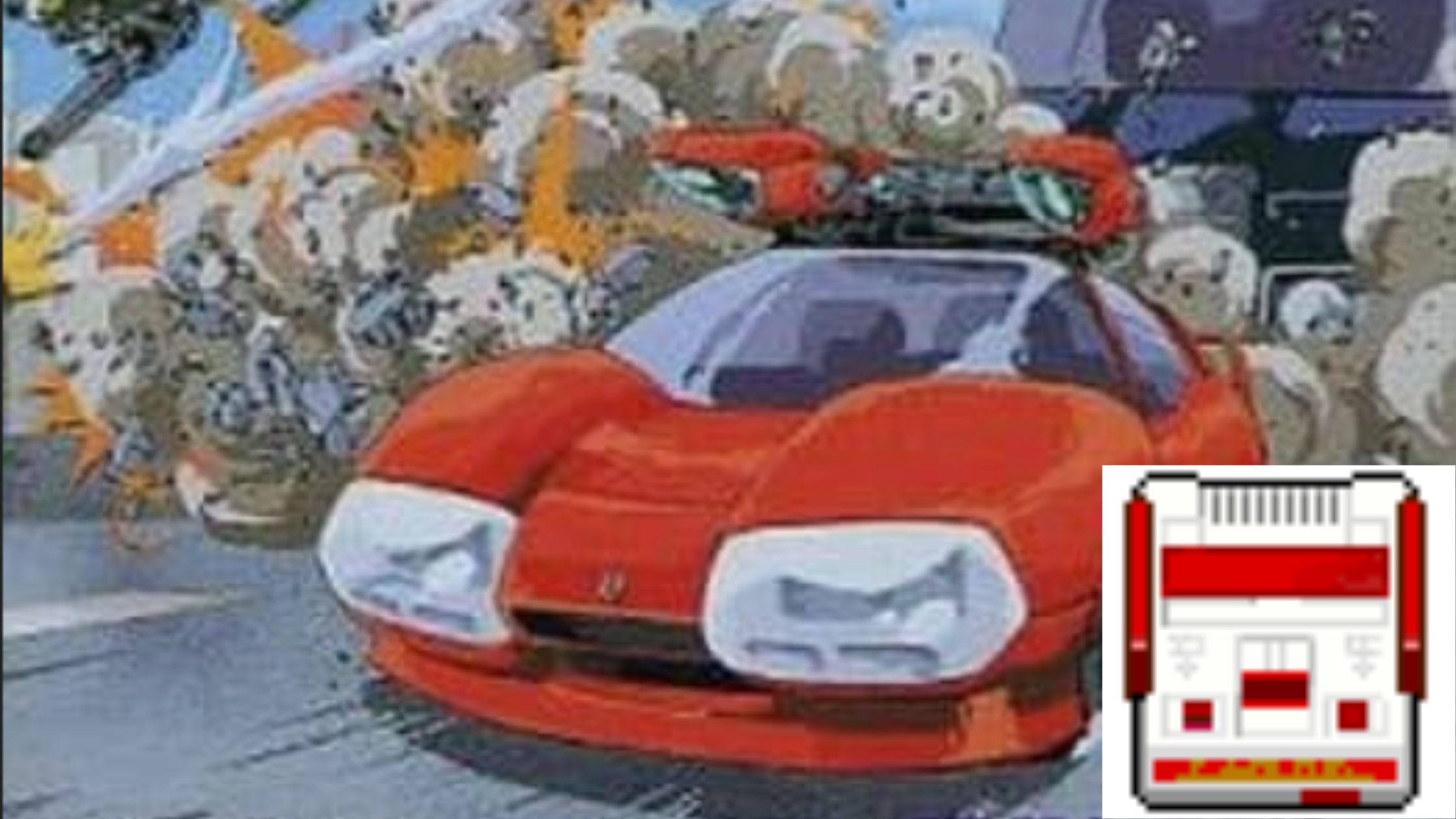 バトルフォーミュラ【FC】高難度カーチェイスシューティング