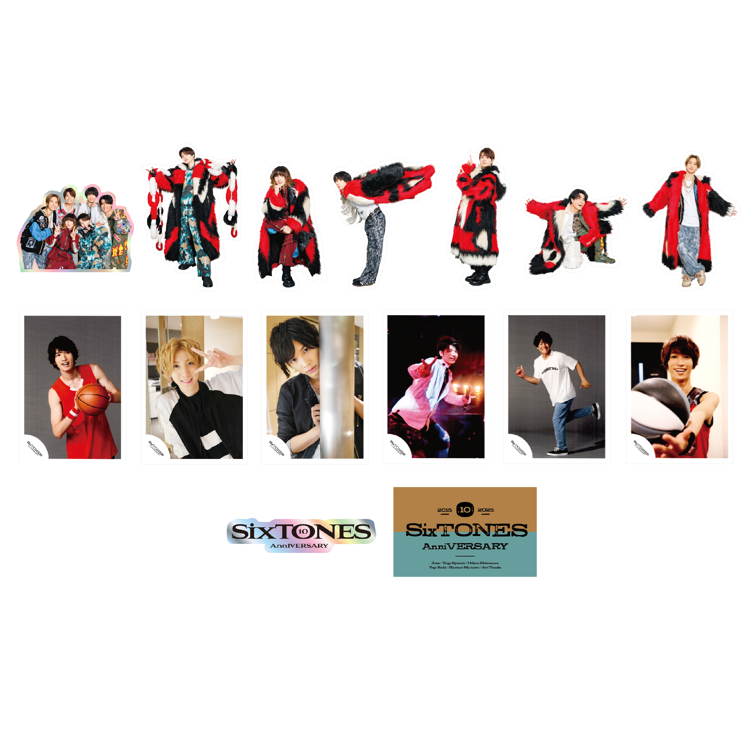 SixTONES ステッカーセット | ファミクラストア オンライン