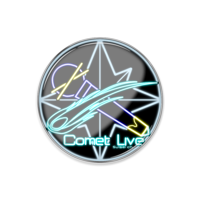 非公式】星街すいせい風ネオンイラストピンバッジ - Daydreamshop