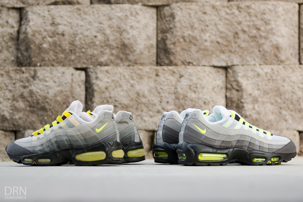 D U N K S R N I C E: Comparisons - 1995 & 2015 Nike Air Max Neon 95