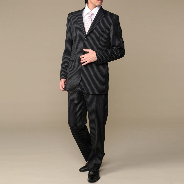レンタル] ドルチェ＆ガッバーナ ストライプ メンズスーツ2点セット