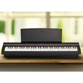 レンタル] YAMAHA P-121 電子ピアノ [譜面立て、ペダル付き] ブラック