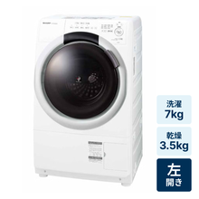 レンタル] SHARP (シャープ)【左開き】洗濯10kg/乾燥6kg ドラム式洗濯