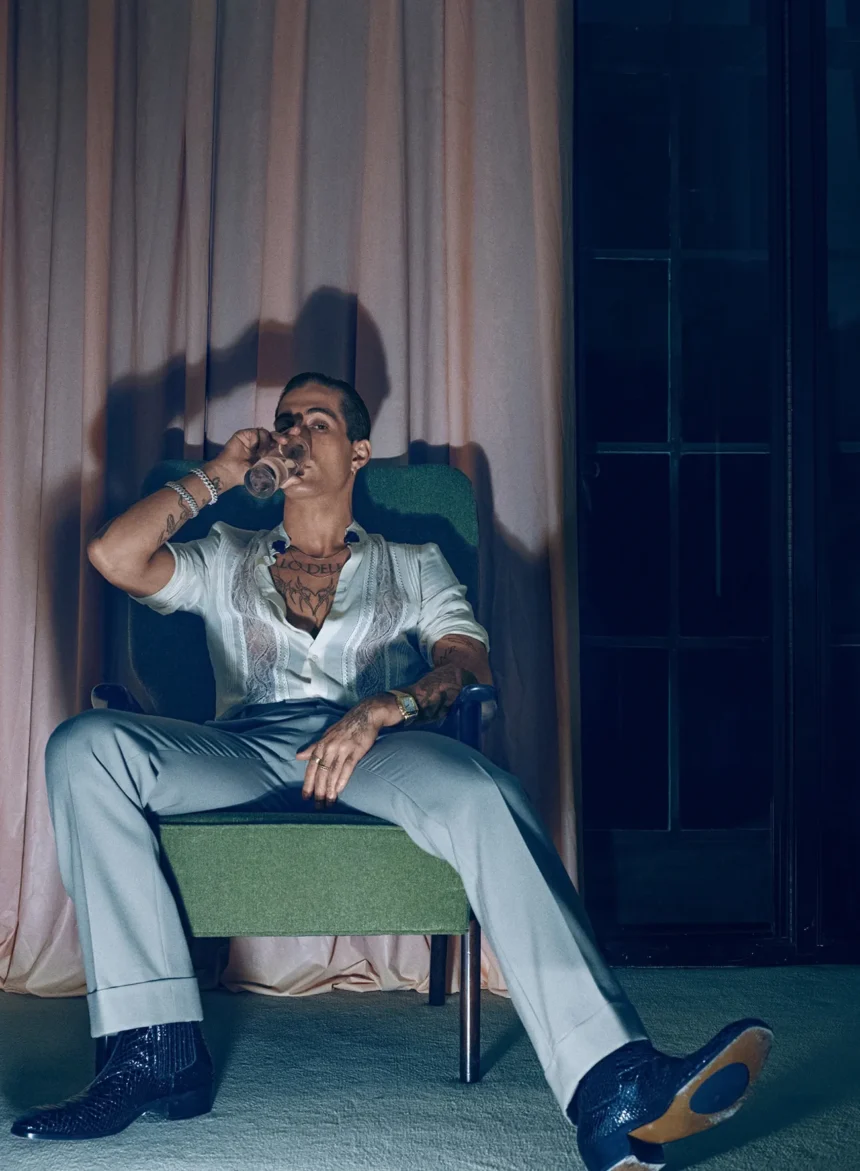 Damiano David covers Vogue Italia January 2025 by Steven Klein