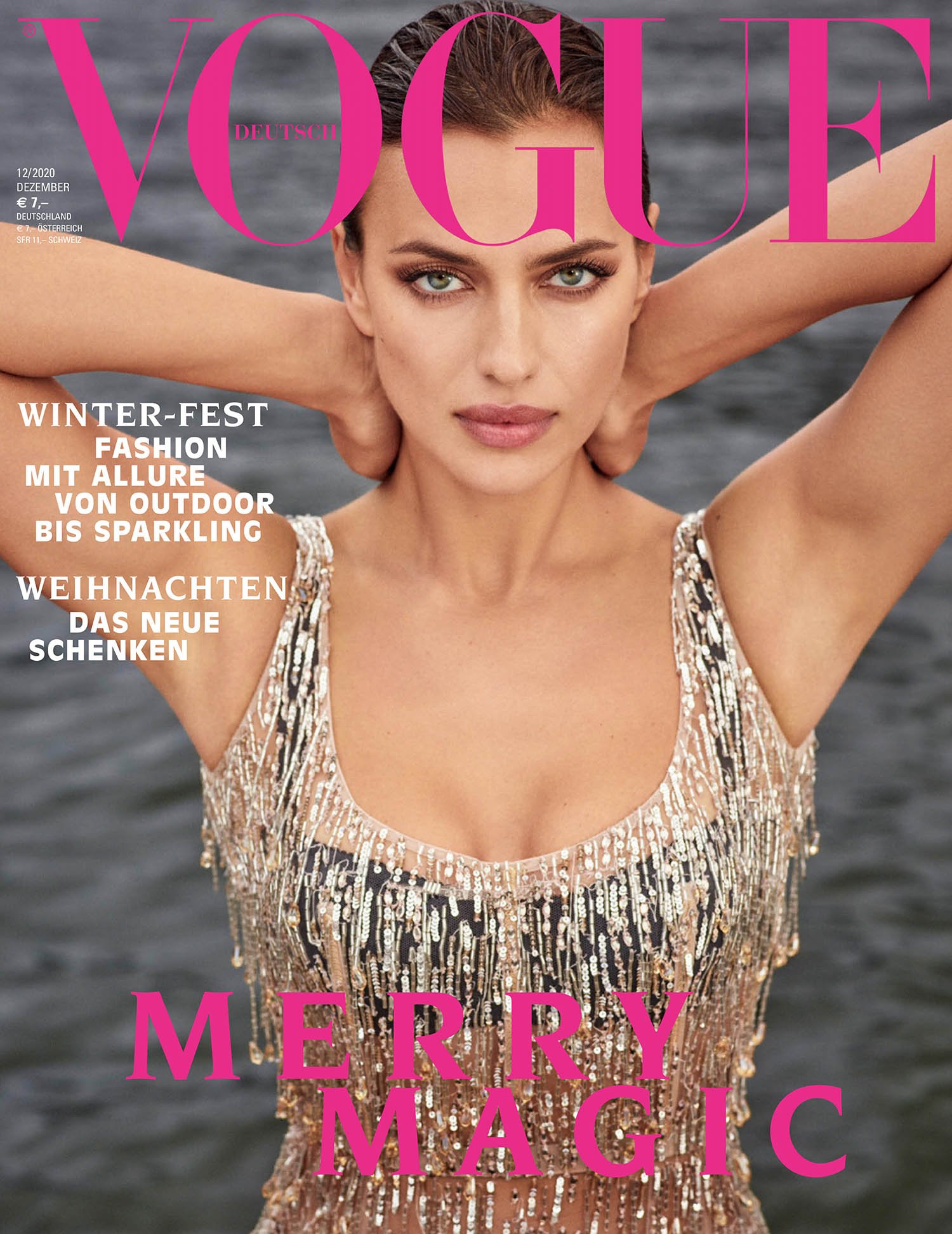 Irina Shayk covers Vogue Germany December 2020 by Luigi & Iango