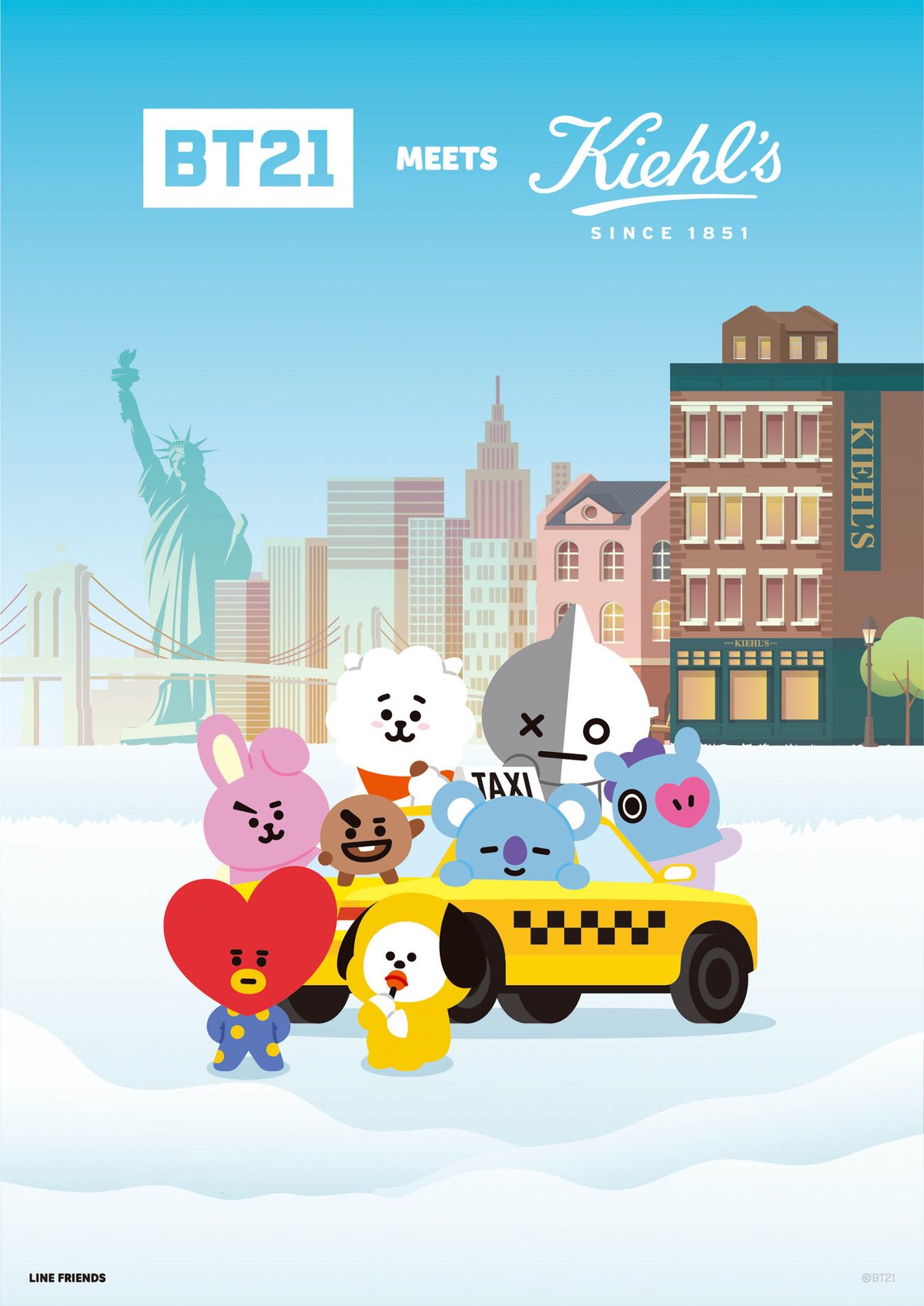 キールズ」が「BT21」とコラボ 人気クリームが限定エディションで登場