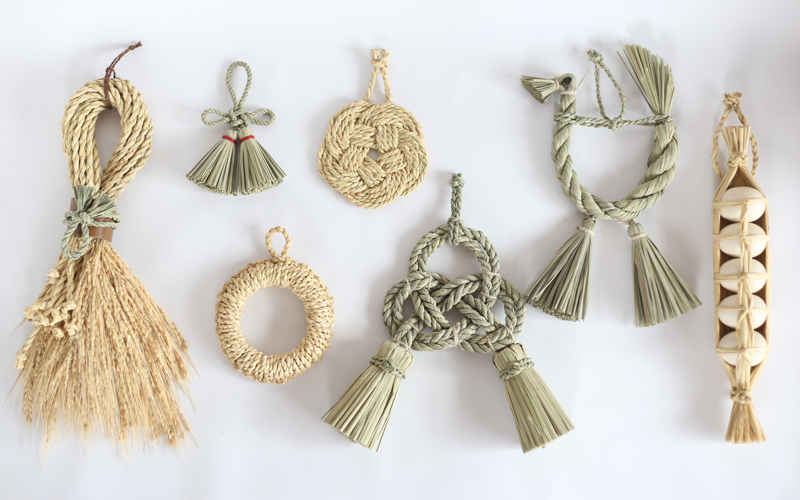 わら細工たくぼ 輪飾り （しめ縄・リース）の通販