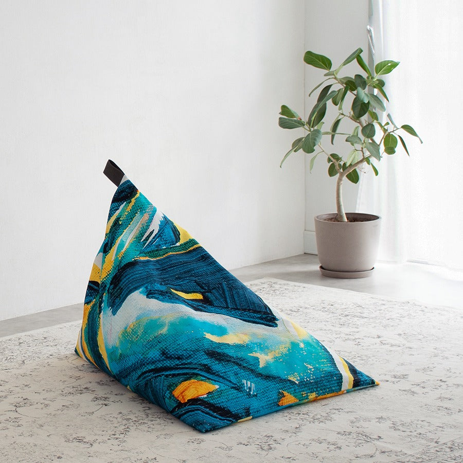 ビーズクッション | tetra テトラ |日本製 | 天然素材 | 畑山太志