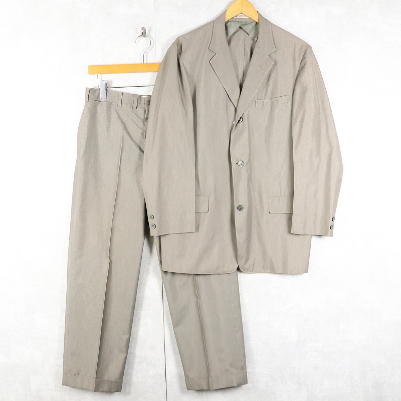 60s 60年代 スーツ セットアップ グレー コードレーン| ビンテージ古着
