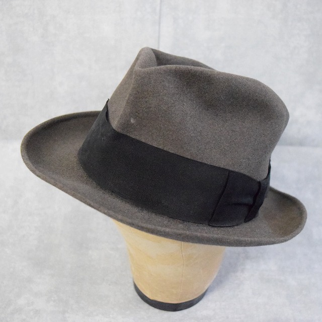 ボルサリーノ イタリア製 ウール フェルト グレー | ビンテージ古着屋