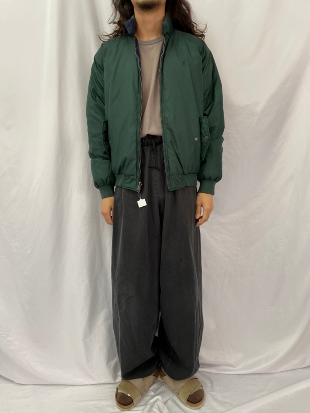 ポロラルフローレン グリーン ネイビー ジップ｜ヴィテージ古着屋Feeet