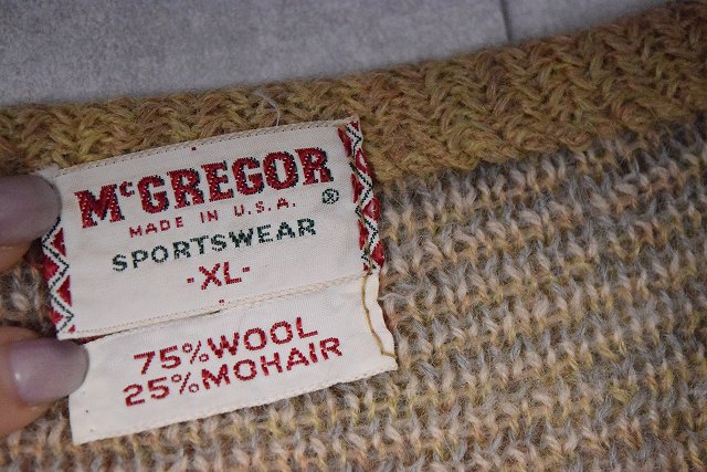 60年代 60s マクレガー モヘヤ シャギー プルオーバー ダイヤ