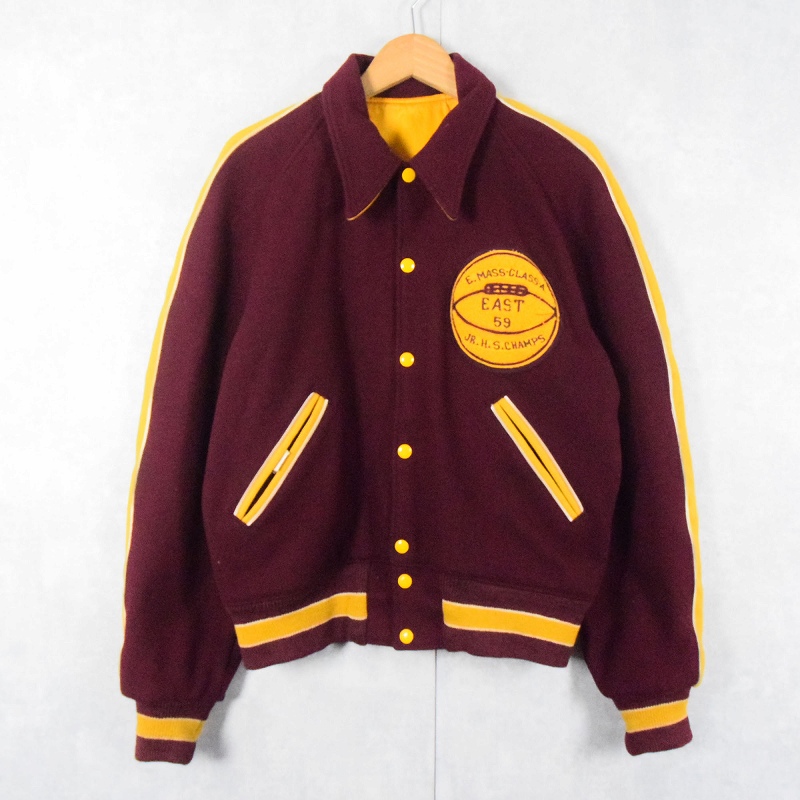 50年代 50s 60年代 60s えんじ ボルドー 黄色 イエロー アワード