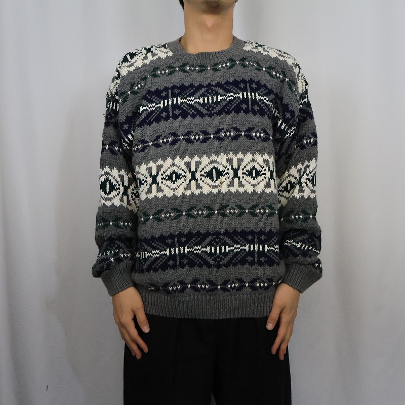 90s 90年代 オールドギャップ OLD GAP グレー 総柄| ビンテージ古着屋