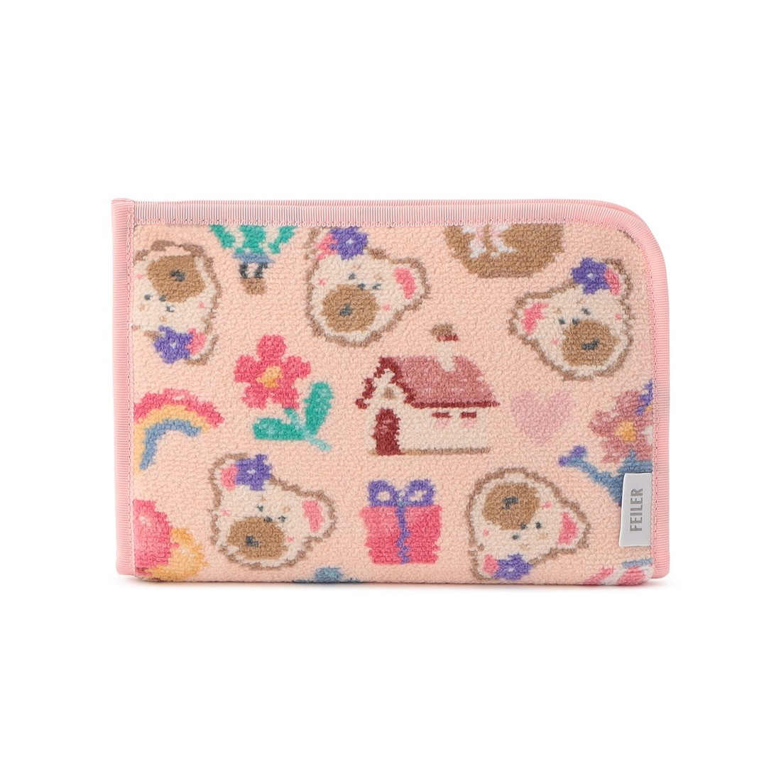 新品・未使用】フェイラー ブルー マドモアゼルローズマルチケース