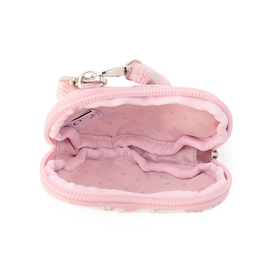 モフモフネコチャン ハート型ポーチ L/MNC-260284(ペールピンク