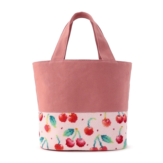 チェリードット トートバッグ L/CRD-253051（WEB限定）(ペールピンク