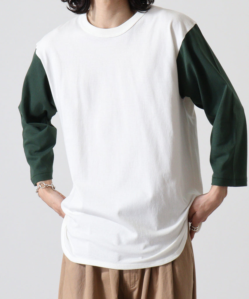 OE1230 オーフﾟンエントﾞ3/4スリーフﾞヘﾞースホﾞールTシャツ | FELIC