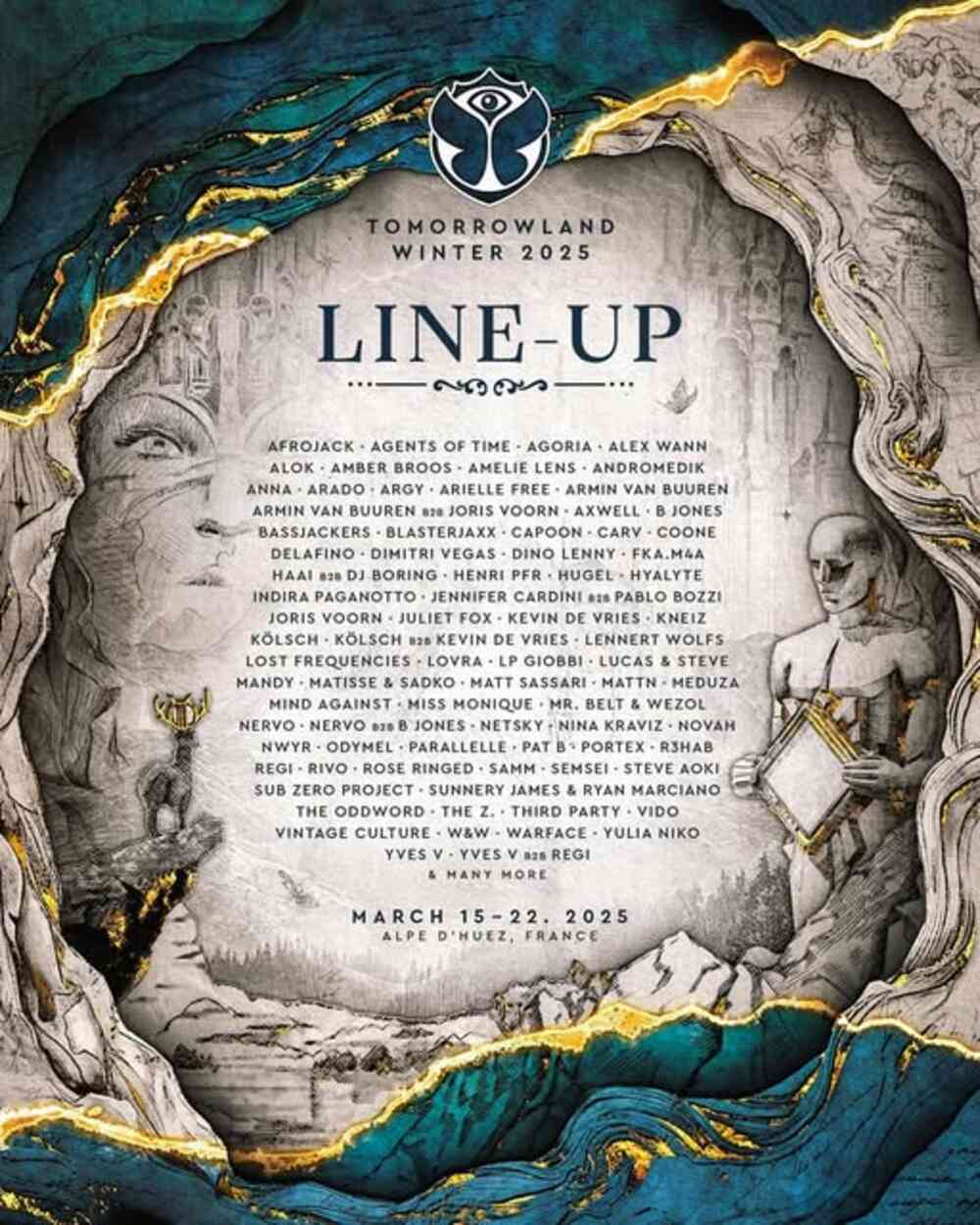 随時更新：Tomorrowland Winter 2025の3月に開催決定 ─ ラインナップ
