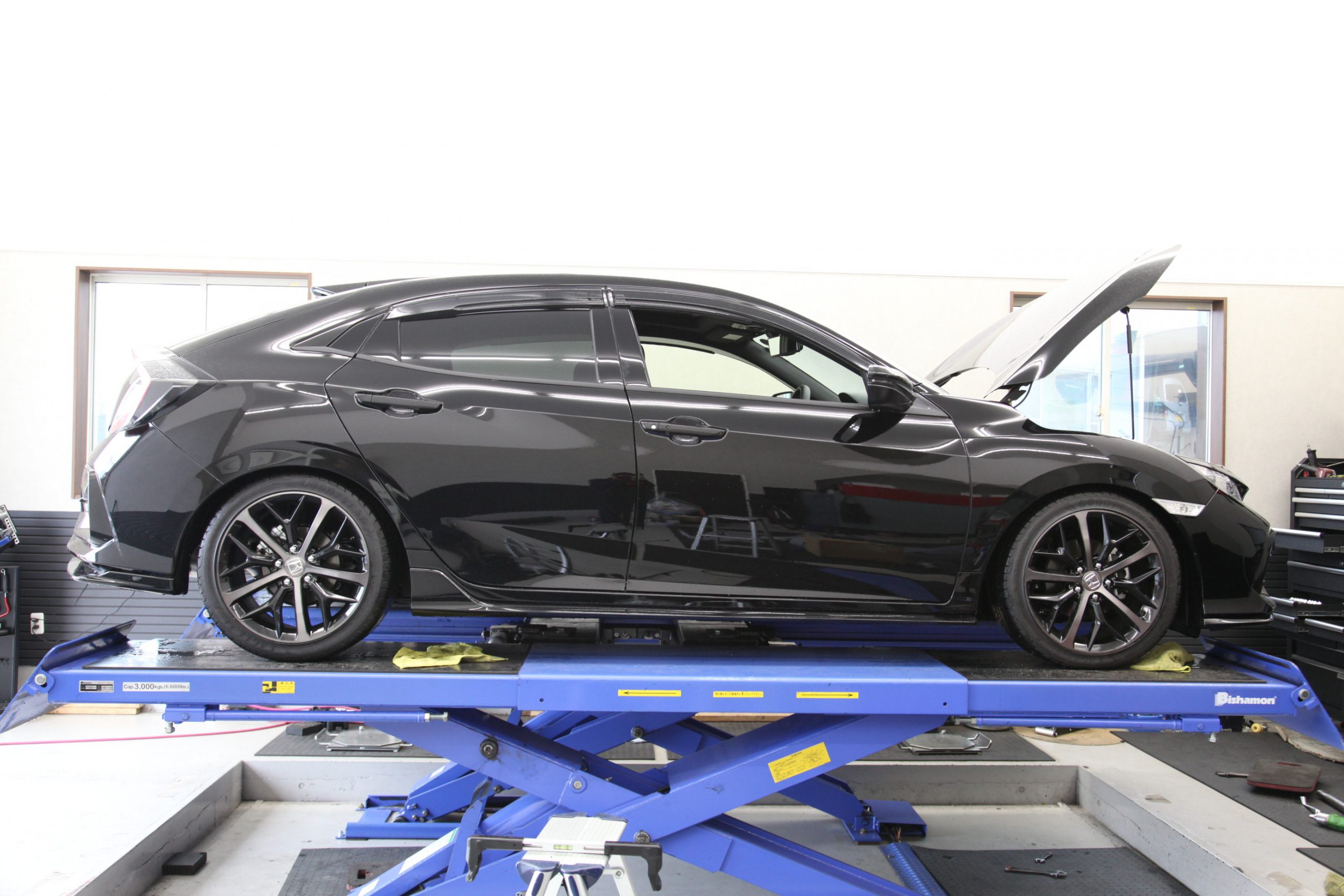 シビック FK7 SPOONスプリング交換 四輪アライメント調整 - カー用品持