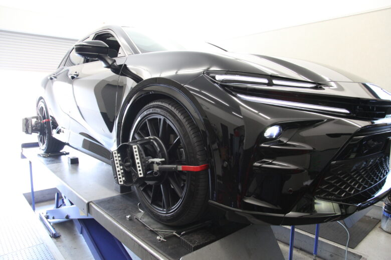 クラウン GSR182にアローズの車高調の取り付けと四輪アライメント