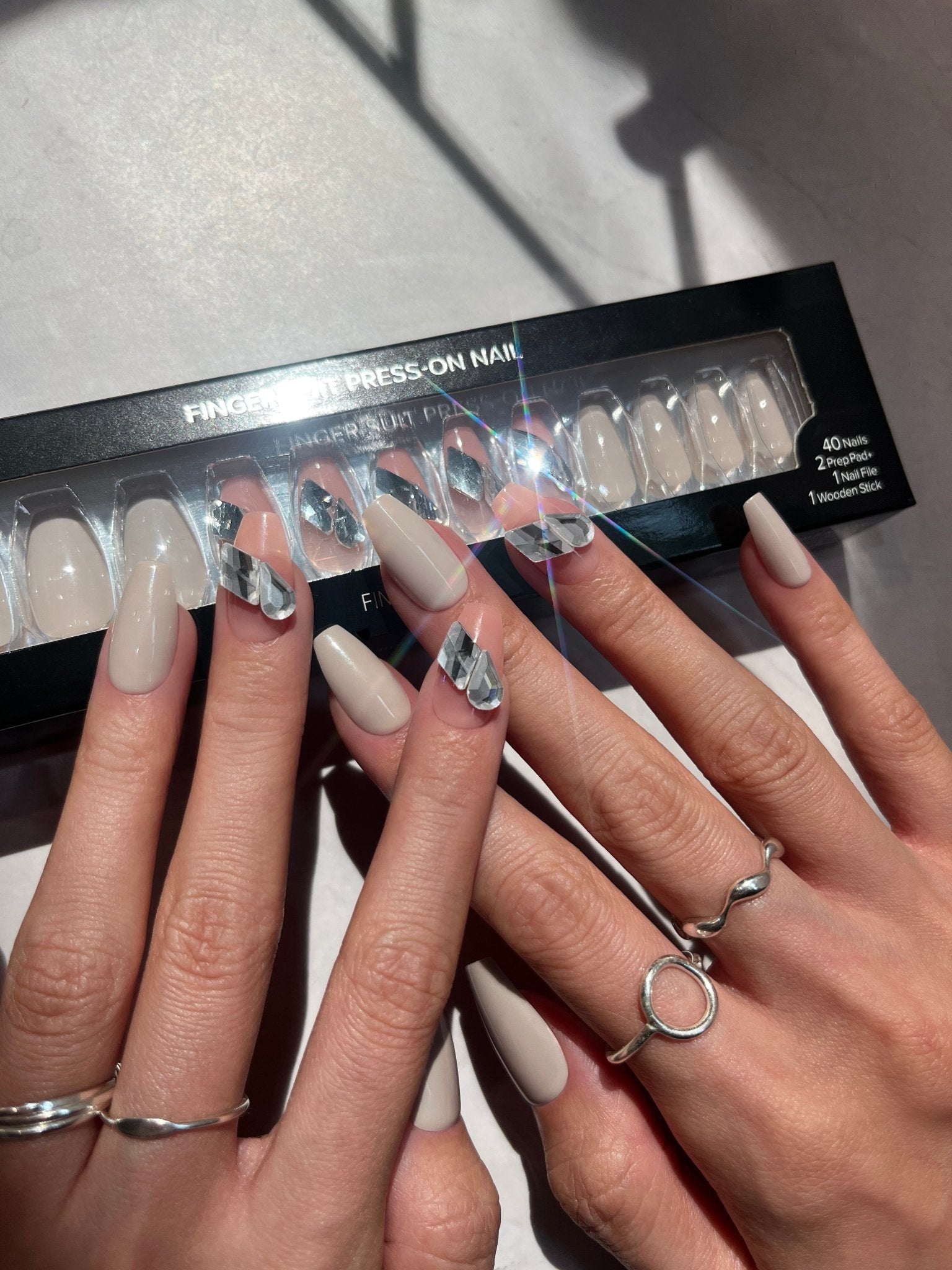 Half Moon - FINGER SUIT(フィンガースーツ)ネイルチップ