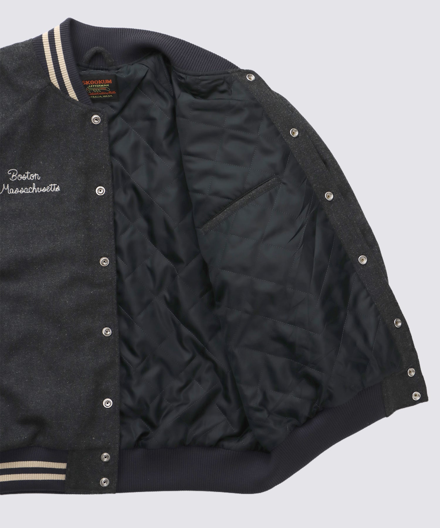 FIDELITY X SKOOKUM WOOL STUDIAM JACK (Charcoal) | ウールスタジャン