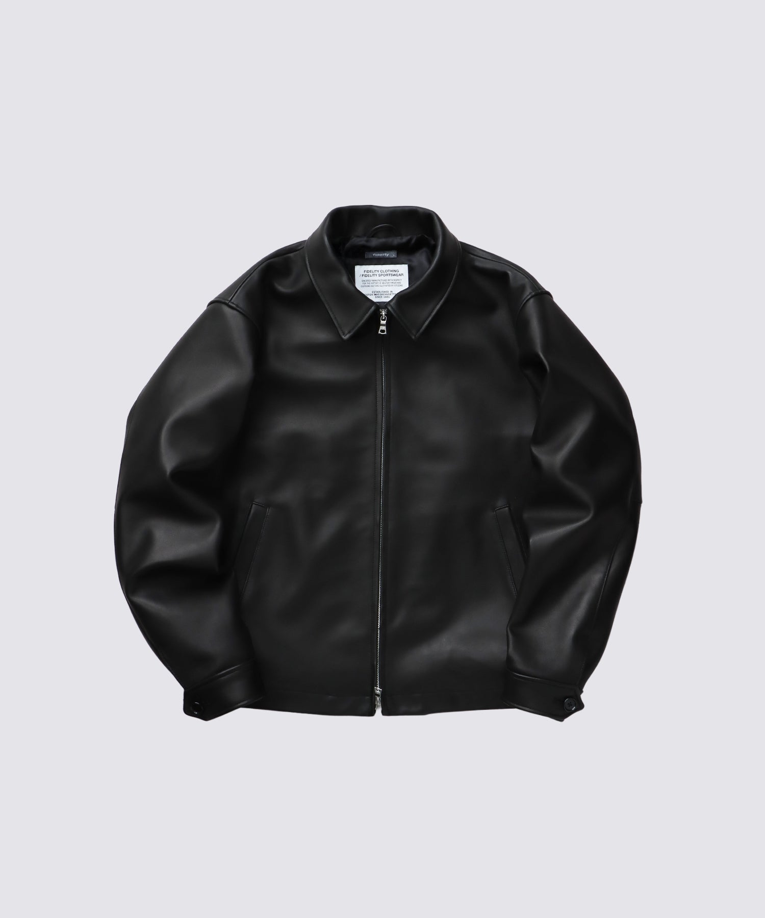 LAMB LEATHER ZIP BLOUSON | ラムレザージャケット – FIDELITY