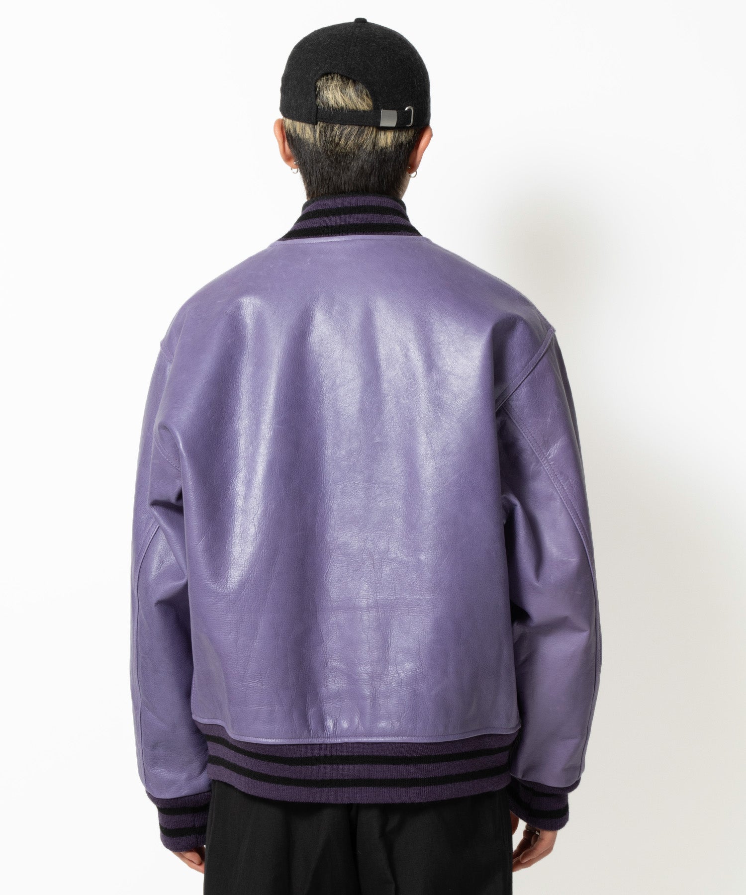 LEATHER VARSITY JACKET - WACKO MARIA (ワコマリア) - outer