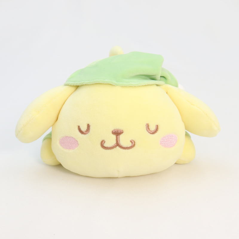 ポムポムプリン 寝そべりﾊﾟｰｶｰむにゅぐるみS｜むにゅぐるみパティオ