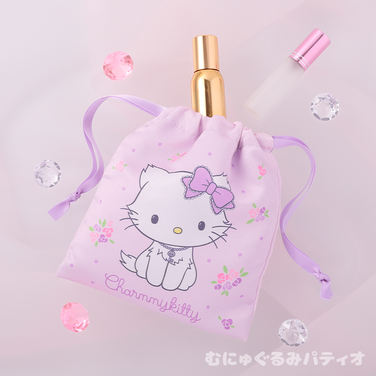 チャーミーキティ プリントミニ巾着｜むにゅぐるみパティオ公式サイト
