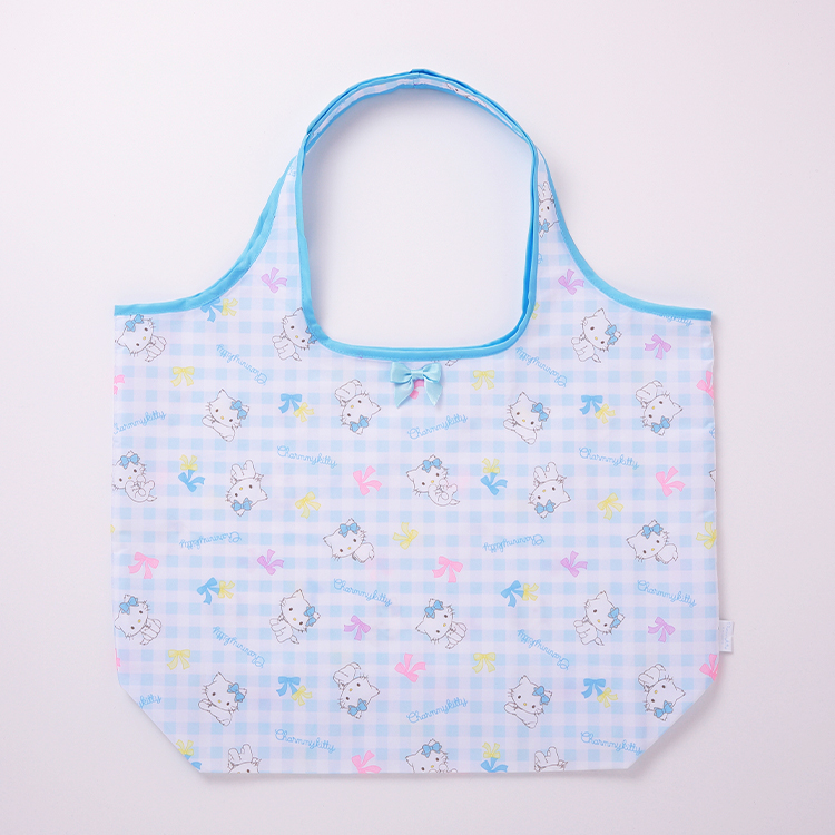 チャーミーキティ ポーチ付き総柄エコバッグ｜むにゅぐるみパティオ