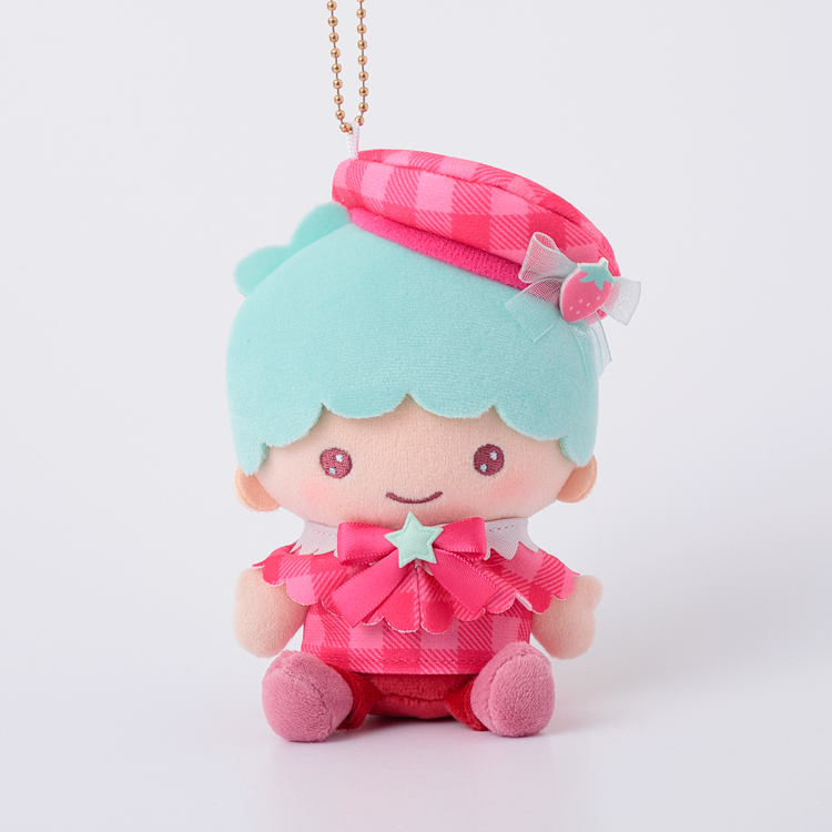 リトルツインスターズ いちごケープマスコット｜むにゅぐるみパティオ