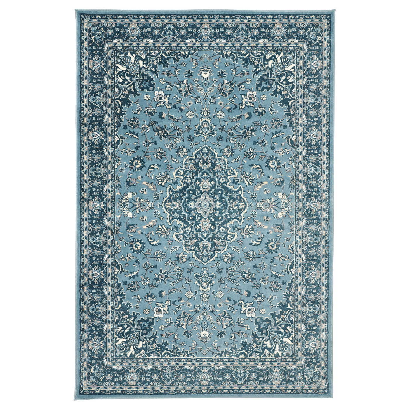 VEDBÄK rug, low pile blue - IKEA