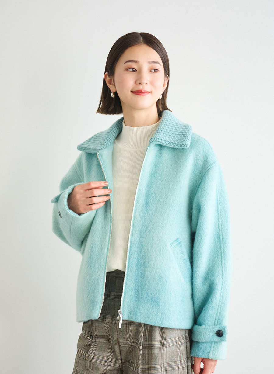 モヘア混シャギーショートコート｜LOUNIE（ルーニィ）公式サイト／公式