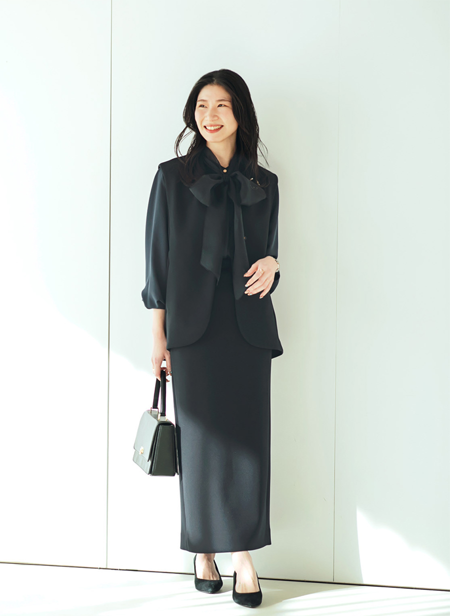 EC限定】バイカラーアクセントボウタイブラウス｜LOUNIE（ルーニィ