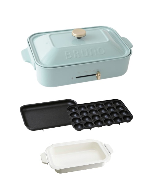 BRUNO ENJOY+】コンパクトホットプレート セラミックコート鍋＋