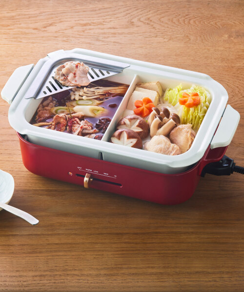 コンパクトホットプレート用 セラミックコート仕切り鍋 の通販 | BRUNO