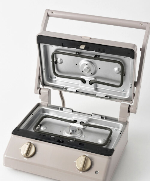 グリルサンドメーカー ダブル＋ワッフルプレート セット グレージュの