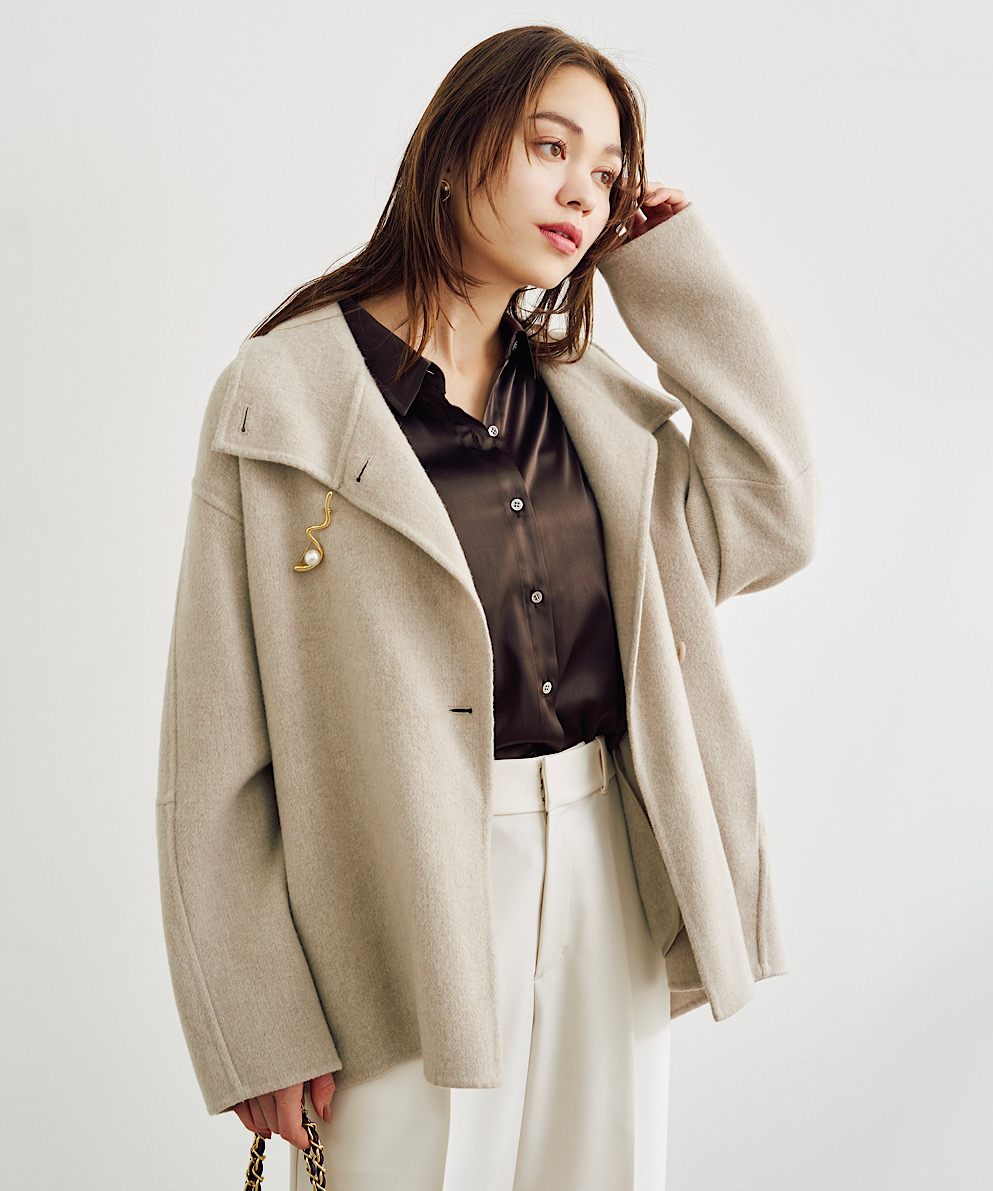 EC限定】スタンドリバーショートコート｜Stola.（ストラ）公式通販サイト