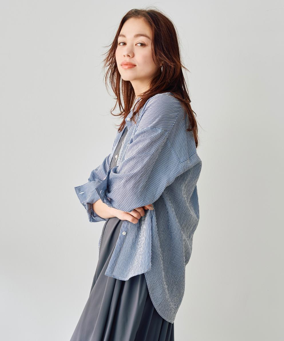 ストライプシアーシャツ｜Stola.（ストラ）公式通販サイト