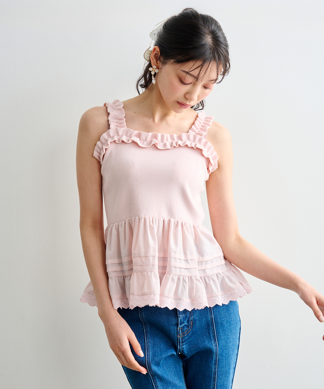 ペプラムニットキャミ｜PETAL ONLINE（ペタルオンライン）