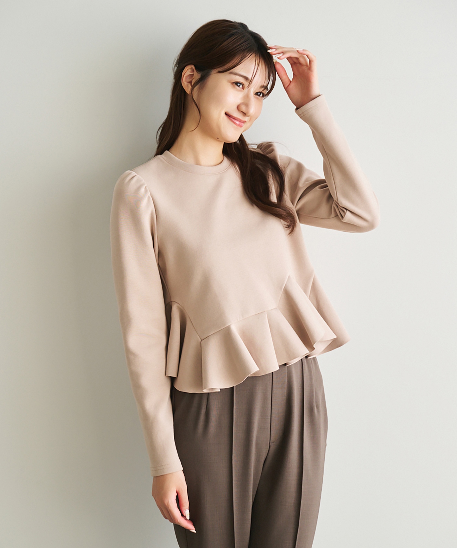 アシメペプラムブラウス｜PETAL ONLINE（ペタルオンライン）