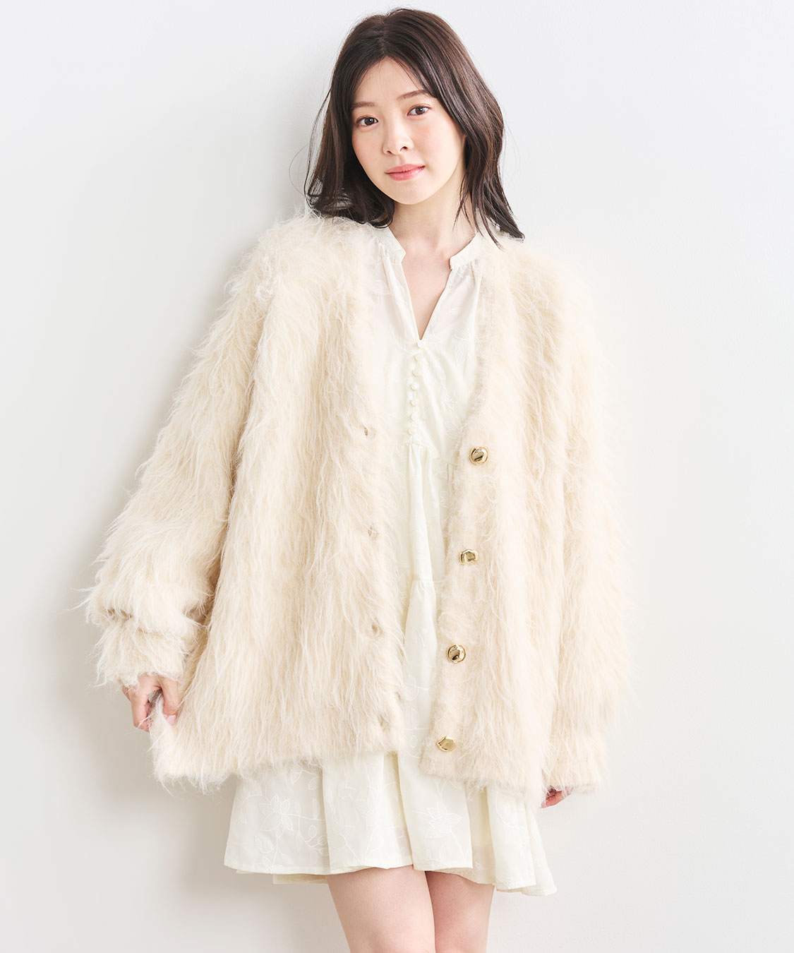 エンブロイダリーティアードミニワンピース｜PETAL ONLINE（ペタル